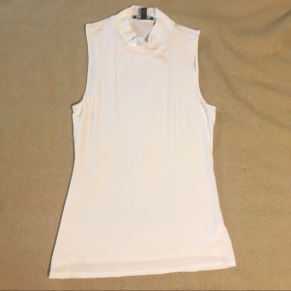 Express mock neck tank in ivory - Picture 2 of 5
